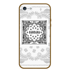 Чехол для iPhone 5/5S матовый Big Baby Tape x Kizaru bandana Бандана Кизару Тейп Белый