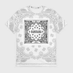 Мужская футболка 3D Big Baby Tape x Kizaru bandana Бандана Кизару Тейп Белый