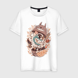 Тоторо - матрёшка – Мужская футболка хлопок с принтом купить со скидкой в -20%