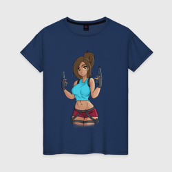 Женская футболка хлопок Lara Croft Tomb Raider