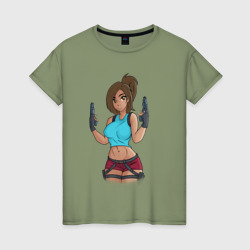 Lara Croft Tomb Raider – Женская футболка хлопок с принтом купить со скидкой в -20%