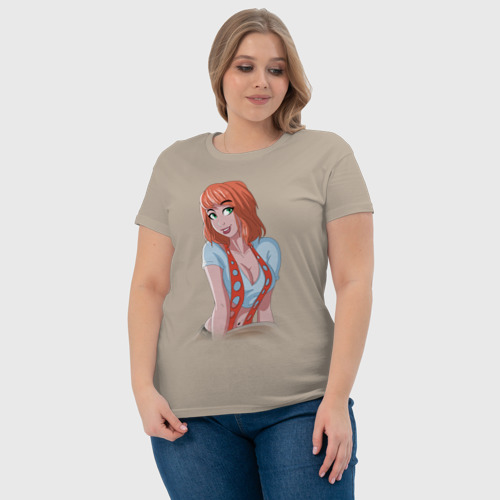 Женская футболка хлопок с принтом Leeloo Dallas 5th element, фото #4