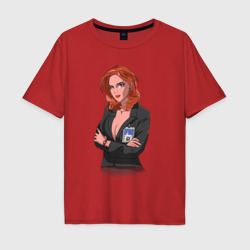Мужская футболка хлопок Oversize Dana Scully X-Files