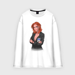 Женский лонгслив oversize хлопок Dana Scully X-Files