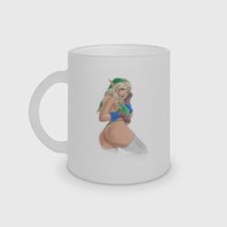 Кружка матовая стеклянная Sexy princess Zelda