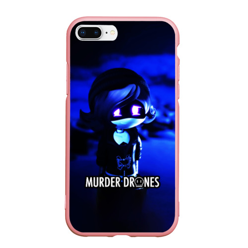 Чехол для iPhone 7Plus/8 Plus матовый Дроны убийцы Murder Drones, цвет баблгам