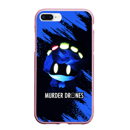 Чехол для iPhone 7Plus/8 Plus матовый Murder Drones n мультфильм Дроны убийцы, цвет розовый