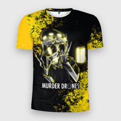 Мужская футболка 3D Slim Дроны убийцы Murder Drones n