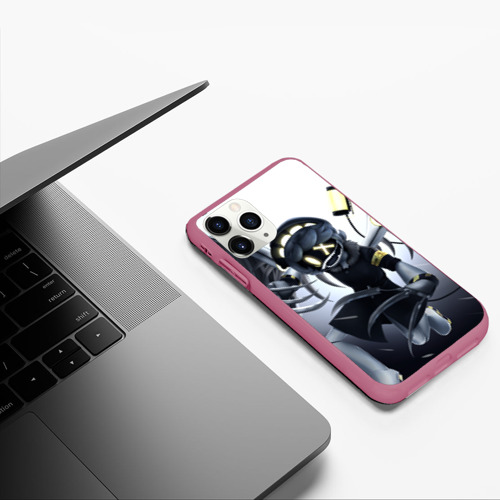 Чехол для iPhone 11 Pro матовый Murder Drones n Дроны убийцы, цвет малиновый - фото 5