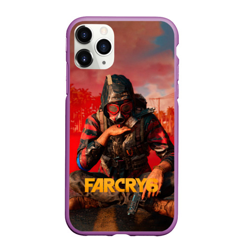 Чехол для iPhone 11 Pro Max матовый Far Cry 6 - Повстанец, цвет фиолетовый