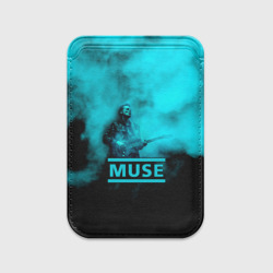 Картхолдер Magsafe магнитный Мэттью Беллами бирюзовый туман Muse