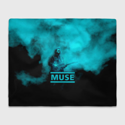 Плед 3D Мэттью Беллами бирюзовый туман Muse