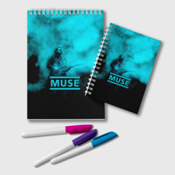 Блокнот Мэттью Беллами бирюзовый туман Muse