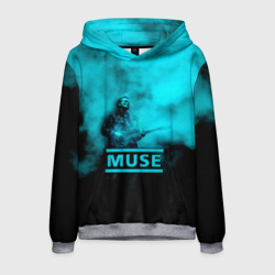 Мужская толстовка 3D Мэттью Беллами бирюзовый туман Muse