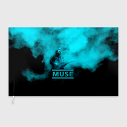 Флаг 3D Мэттью Беллами бирюзовый туман Muse