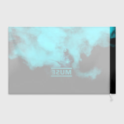 Флаг 3D Мэттью Беллами бирюзовый туман Muse - фото 2