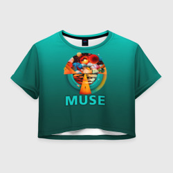 Женская футболка Crop-top 3D The Resistance - Muse