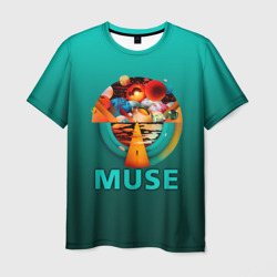 Мужская футболка 3D The Resistance - Muse
