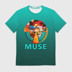Мужская футболка 3D The Resistance - Muse
