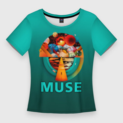 Женская футболка 3D Slim The Resistance - Muse