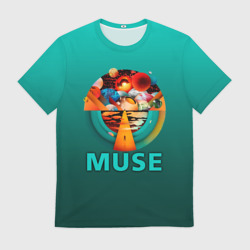 Мужская футболка 3D The Resistance - Muse