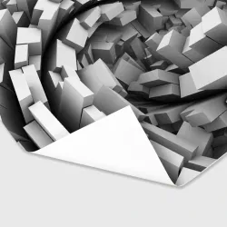 Бумага для упаковки 3D Геометрическая объёмная абстракция - фото 2