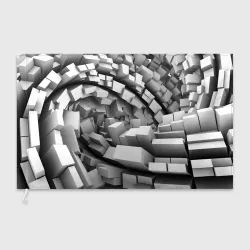Флаг 3D Геометрическая объёмная абстракция