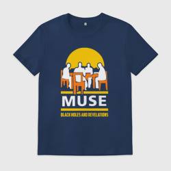 Мужская футболка хлопок Black Holes and Revelations - Muse