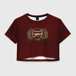 Женская футболка Crop-top 3D Arsenal London