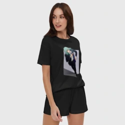 Женская пижама с шортиками хлопок Махито 1000 летний ребенок - фото 2