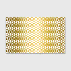 Бумага для упаковки 3D Цветок Жизни золото