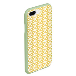 Чехол для iPhone 7Plus/8 Plus матовый Цветок Жизни золото - фото 2