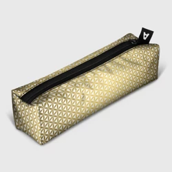 Пенал школьный 3D Цветок Жизни золото