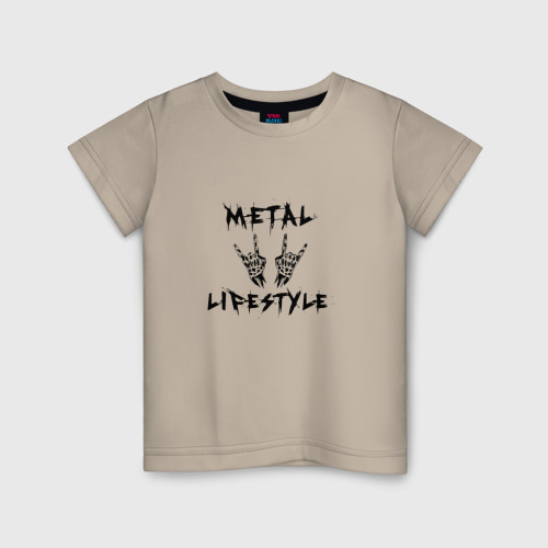 Детская футболка хлопок с принтом Металлика Metallica рок, вид спереди #2