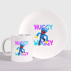 Набор: тарелка + кружка Huggy Wuggy игрушка с зубами
