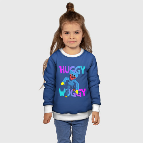 Детский свитшот 3D Huggy Wuggy зубастый монстр, цвет 3D печать - фото 7