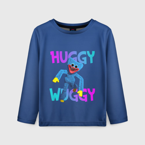 Детский лонгслив 3D Huggy Wuggy зубастый монстр, цвет 3D печать