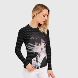 Женский рашгард 3D Дазай Осаму Исповедь неполноценного человека - фото 2