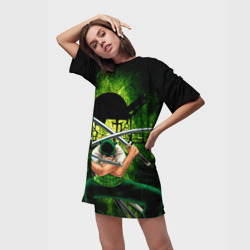 Платье-футболка 3D Зоро Ророноа с катанами Ван пис - фото 2