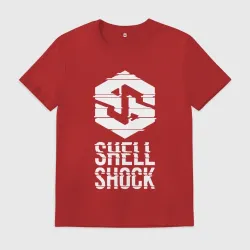 Мужская футболка хлопок Shlshk Glitched Logo Collection