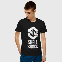 Мужская футболка хлопок SHLSHK | Glitched Logo Collection - фото 2