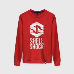 Женский свитшот хлопок Shlshk Glitched Logo Collection