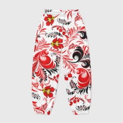 Женские джоггеры оверсайз 3D Русская национальная роспись