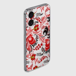 Чехол для iPhone 16 силиконовый с защитой камеры Русская национальная роспись - фото 2