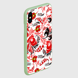 Чехол для iPhone XS Max матовый Русская национальная роспись - фото 2