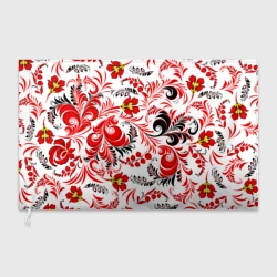 Флаг 3D Русская национальная роспись