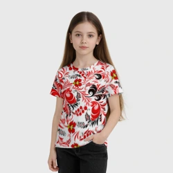 Детская футболка 3D Русская национальная роспись - фото 2