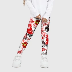 Детские леггинсы 3D Русская национальная роспись - фото 2