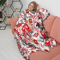 Плед с рукавами Русская национальная роспись - фото 2