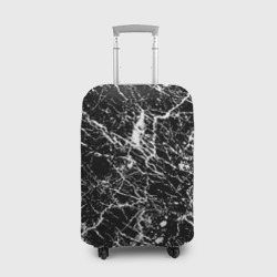 Чехол для чемодана 3D Текстура черного мрамора